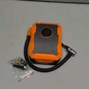 Portable Air Pump for Car Tires, 150 PSI Tire Inflator Cordless with LED Light, Rechargeable Auto Shut-off Air Compressor 2X Fast Inflation Tire Pumps for Car Bike Motorcycle Ball, Christmas Gift (Black&orange)