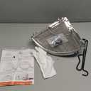 Fire Pit Spark Screen for Solo Stove Bonfire, 19.5 Inch Bonfire Shield 304 Stainless Steel Detachable Mesh Fire Pit Spark Protector with Grill Function and Removal Tools