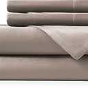 Hotel Sheets Direct 4 Piece Bed Sheet Set Queen Size, 100% Viscose Derived from Bamboo Sheets Set with 2 Pillowcases, Cooling & Breathable Luxury Bedding, Moisture-Wicking & Silky Soft Texture, Sand