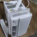 LG 8,000 BTU Window Air Conditioner, 115V, Cools 340 Sq.Ft. for Bedroom, Living Room, Apartment, Quiet Operation, Electronic Control with Remote, 3 Cooling & Fan Speeds, Auto Restart, White