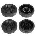 8" Lawn Mower Front Rear Wheel Kit Replace 42710-VR8-N00ZA for Honda HRN216 VKA, HRN216 VKAA, HRN216 VLA, HRN216 VLAA, HRN216 VYA, HRN216 VYAA, HRR2169 VKA (2 x Front Wheels+2 x Rear Wheels)