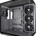 FOIFKIN F300 (2025) PC Case - Pre-Installed 4 No RGB Fan, ATX Mid-Tower Computer case, Gaming PC Case, 270° Panoramic Glass with Type-C, FOIFKIN (Black+)