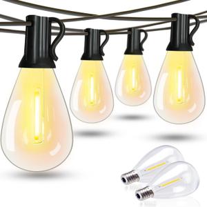 300FT Outdoor String Lights,120+2 Led Waterproof Shatterproof Edison Bulbs