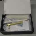 Asidrama 10 Pack 5 Inch(128mm) Gold Cabinet Pulls Knurled Cabinet Handles Cupboard Handles Kitchen Cabinet Hardware for Cupboard Drawer Pulls (5" Hole Center, Brushed Gold)