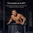 The Pod Company Standard Ice Bath Tub, 84 Gallon Cold Plunge Tub with Cover Lid, Portable Inflatable Ice Plunge Tub for Adults, Side Drain, Chiller Compatible (Requires Conversion Kit)
