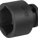 3 x JETECH 1/2 Inch Drive 32mm Standard Impact Socket, Chrome Molybdenum Alloy Steel, Shallow 6-Point Design, Metric