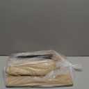 Hacaroa 4 Pack Tempered Glass Cutting Board with Rubber Feet, Rectangle Non-slip Chopping Board, Long Lasting Clear Glass Tray for Kitchen Countertop, Table, Shatter-Resistant, Heat-Resistant, 2 Size