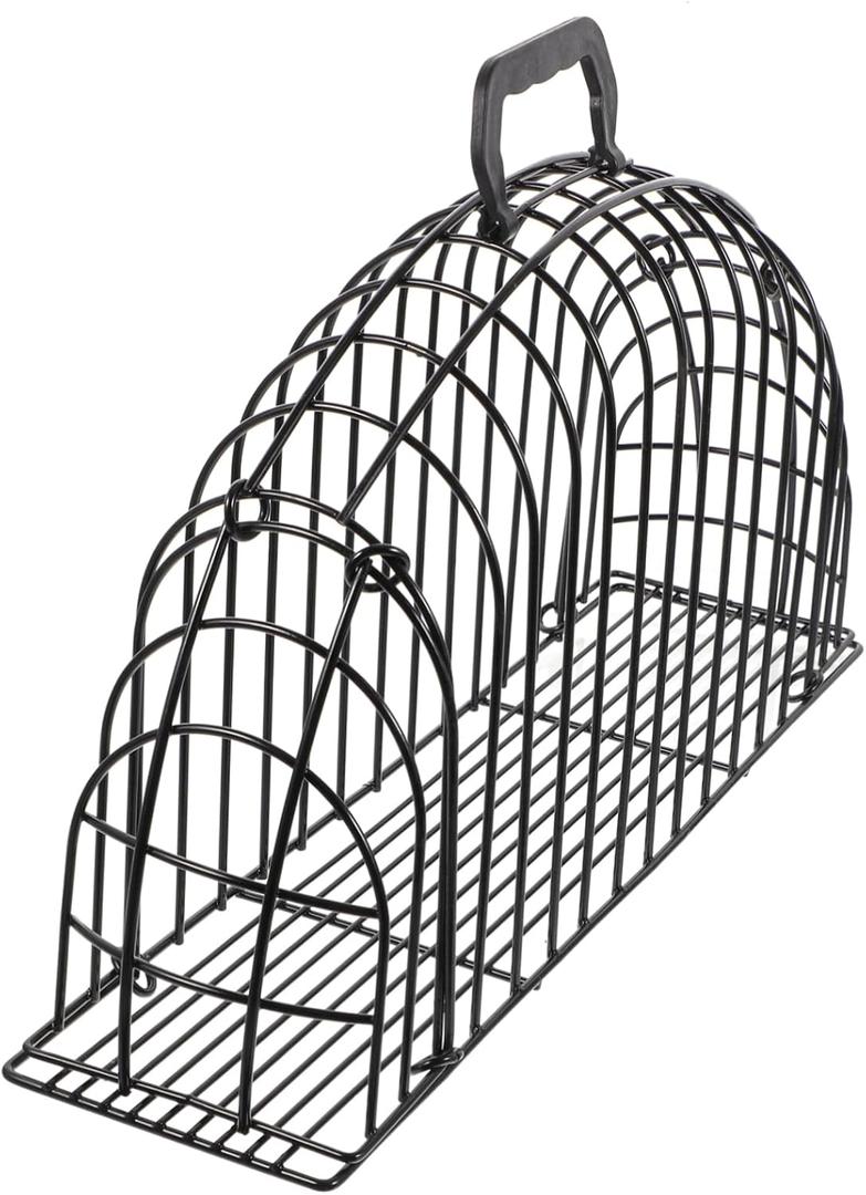 GANAZONO Cat Grooming Shower Netting Cage Cat Bath Cage (black 46cm)