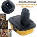 Biswaye DCA1820 Adapter Compatible with De-Walt 18V to 20V Battery, Compatible with De-Walt 20V Max Battery DCB206 DCB201 DCB609 to Replacement for De-Walt 18V XRP Battery DC9096 DC9098 DW9096 DW9099