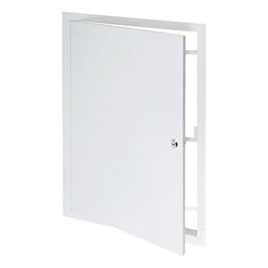 16" x 24" Lockable White Metal Access Panel. Service Shaft Door Panel with Key. Plumbing, Electricity, Heating, Alarm Wall Access Panel for Drywall. Bathroom Services Access Hole Cover.