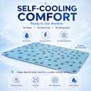 Dog Cooling Mat 36 Inch, Patent Self-Cooling Gel Pad for Medium Dogs, | Cats & Small Pets, Waterproof Durable Pet Cooling Pad for Dog Beds, Sofa, Floor, Indoor Outdoor Use