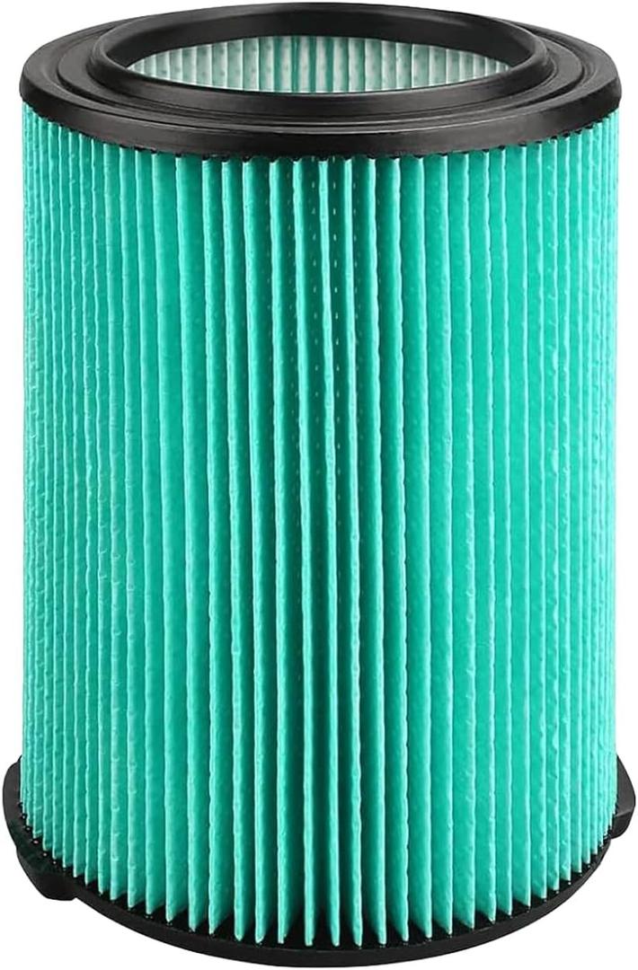 Replacement 97457 VF6000 Vac Filter Compatible With Ridgid Shop Vac 5-20 Gallon Wet/Dry Vacuums WD5500 WD0671 WD6425 WD7000 WD1280 1400RV RV2600B, Fit for Husky 6-9 Gallon Vacs