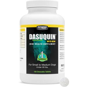 Nutramax Dasuquin for Small to Medium Dogs, Joint Health Supplement, Contains Glucosamine for Dogs, Plus Chondroitin, ASU, MSM and More, Supports Healthy Joints, Chewable Tablets, 150 Count EXP: 09-2029