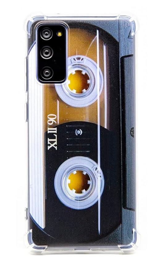 FAteamll Case for Galaxy S20 FE with Reinforced Corners TPU Soft Bumper Retro Music Cassette Tape Case Compatible with Samsung Galaxy S20 FE