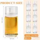 6Pcs Small Oil and Vinegar Dispenser Bottles, 3.4oz/100ml Leak-proof Glass Cruet Bottles, BPA Free Cooking Oil Container for Kitchen Organization Salad Dressing Balsamic Soy Sauce