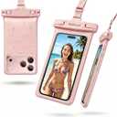 wellhouse 3D Waterproof Phone Pouch with Lanyard, Premium TPU100FT Deep Waterproof Phone Case for iPhone 17 16 15 14 13 12 Pro Max XS Samsung, Snorkeling, Surfing, Kayaking, Skiing, Hot Springs
