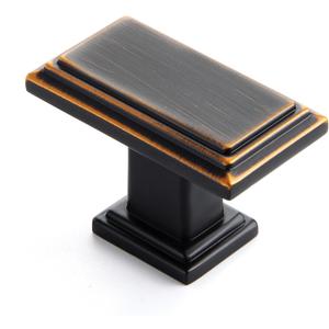 Ravinte Cabinet Knobs Rectangular Kitchen Drawer Knobs for Cabinets and Dresser (Oil-Rubbed Bronze, 10 Pack)