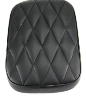 VG MOTO Motorcycle Rectangular Passenger Pad Seat Rear Leather Pillion Cushion 8 Suction Cup Compatible with Harley Dyna Sportster XL 883 1200 Chopper Custom