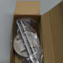 Hicarer 1 Pcs Street Name Sign Bracket for 2 3/8" Pole 5.5" Wide (3/16" Slot) Heavy Duty Street Name Sign Holder Round Aluminum Pole Bracket