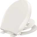 YASFEL Toilet Seat with Toddler Toilet Seat Built in, Plastic, Elongated Slow Close with Magnets For Potty Training For Kids & Adults (White, 18.5”)