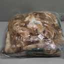 Cozy Bliss Deluxe Striped Rabbit Faux Fur Throw Blanket, Soft Fluffy Warm Plush Blanket for Winter, Modern Homr Decor, Tie-dye Brown 50"x60"