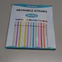 24 Pcs BPA Free Reusable Straws with a brush