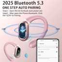 Wireless Earbuds, 2026 Bluetooth 5.4 Headphones Sport, 50Hrs HiFi Stereo Deep Bass Over-Ear buds with ENC Noise Cancelling Mic, IP7 Waterproof & LED Display Earphones with Earhooks for Workout/Running