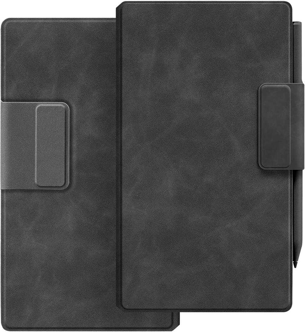 Ayotu Case for Remarkable Paper Pro Move 7.3", 1:1 Fit Smart Cover Book Folio with Auto Wake/Sleep, Sensual-Touch Leather Cover, Microfiber Lining, Strong Magnet(Standard Slim Case A-Skin-Touch Gray)