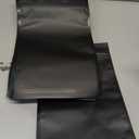 STUs 100 Pack Mylar Bags 5.9 x 8.7 Inch Smell Proof Bags with Clear Window Foil Pouch Bag Flat Bags Matte Black