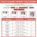 Christmas Red Bird Branch Table Runner Snowman Cardinal Burlap Table Runners, Winter Xmas Seasonal Coffee Table Center Decor for Home Kitchen Dining Party Indoor Outdoor 13x108 Inch