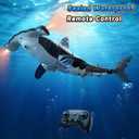Remote Control Shark Toys High Simulation,Water Toys for Kids, High Simulation Shark for Pool & Bath, Ideal Gifts for Boys Ages 6+ (Gray)