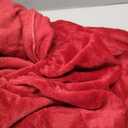 MorroMorn Fleece Sheets Queen Size Ultra Soft, Fuzzy Plush Flannel Sheet Set 4 Piece - All Season Bedding Set with Flat, Deep Pocket Fitted & 2 Pillowcases, Luxury Velvet Warm Cozy (Red)