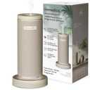 Homedics SereneScent Mini Fabric Rechargeable Waterless Diffuser, Cordless Aromatherapy Device, Use with SereneScent Oil 15ml (Sold Separately), Adjustable Mist Intensity & Ambient Light, Beige