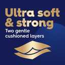 White Cloud Ultra Soft & Strong Toilet Paper, 4 packs of 6 Mega Rolls = 96 Regular Rolls
