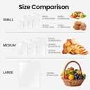 2 x joybest 500 Pcs Cellophane Gift Bags, 9x12 inches Clear Plastic Treat Goodie Bags with Twist Ties for Mugs, Gift Wrapping, Party Favors