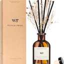 WEALD TRIBE Flower Reed Diffuser Set Clean White Linen Scent for Bathroom Air Fresheners | 4.0 fl oz Essential Oils with Sticks Home Fragrance Defusers | House Bedroom Office Shelf Decor & Gift