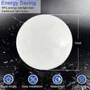 NCBCNB E27 UFO Garage Light Bulbs 260W Equivalent Efficient 40W 7Inch 3000LM, LED Light Bulbs, 6500K Daylight White Light E27/26 Standard Base, 50000 Hours Lifespan for Hallway Bedroom Home Garage
