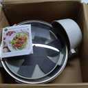 12Pcs Non-Stick Pots and Pans Set, White Granite Induction Cookware Set, Non-Toxic Healthy NonStick Kitchen Cooking Set with Pans Set, Soup Pot (No PFAS/PFOA/PFOS