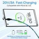 USB C to USB C Cable, 60W PD Fast Charging 10FT, 90 Degree Right Angle USB C Fast Charging Cable, Charger Cord for iPhone, Samsung Galaxy, MacBook, iPad, Steam Deck, Nintendo Switch