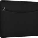 Laptop Sleeve Case 14 inch, Shockproof Protective Laptop Cover Briefcase Carrying Computer Bag with Accessory Pocket Portable Computer Sleeve for 14" MacBook, HP, Dell, Lenovo, Acer, Black