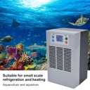 Electric Water Heater Chiller, AC 100240V 20L Aquarium Chiller ABS Housing Digital Display Intelligent Temperature Control 70W with Pump for Fish (US Plug Pump US Plug 110V)