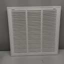 18"W x 18"H [Duct Opening Size] Steel Return Air Filter Grille - Removable Face/Door for 1 inch Filters -HVAC Vent Cover Grill - White [Outer Dimensions: 20 5/8"W X 20 5/8"H]