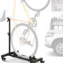 Sttoraboks Vertical Bike Stand, Freestanding Bike Rack Garage Storage Upright Bicycle Floor Stand Indoor Bike Holder with Adjustable Height for Garage & Apartment - for Wheels Sizes up to 29