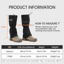 Waterproof Snow Gaiters for Boots, Long Leg Gaiters for Hiking, Hunting & Outdoor Work – Anti-Snow, Anti-Water, Anti-Sand Protection, Medium