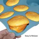 Aschef Economical 7in1 Oil-limit Nonstick Silicone Baking Ring Cake Pan Cookie Sheet Molds Tray, Heat Resistant Bakeware Tools for Muffin Loaf Bread Pizza Cupcake