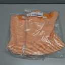 2 x Baby Boy Girl Easter Outfit Sweatshirt Romper Striped Carrot/Bunny Long Sleeve Bubble Romper Waffle Knit Bodysuit (Orange)