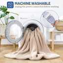 Sealy Electric Blanket Heated Throw 50"x60" Soft Double Sherpa Super Cozy with 6 Fast Heating Levels & 2-10 Hours Auto-Off, Over-Heat Protection, Machine Washable, Camel