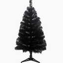 3ft Christmas Tree Artificial with Plastic Stand Home Office Christmas Holiday Decoration, Black