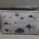 Outdoor TV Antenna Digital Antenna 150 Mile Motorized 360 Degree Rotation Support 2 TVs - Mounting Pole & 40FT RG6 Coax Cable - Wireless Remote Control - UHF/VHF - Snap-On Installation