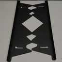 Stainless Steel Stove Gap Covers (2PCS),Stove Gap Filler,Range Trim Kit,Stove Gap Guard for Kitchen Oven Between Stovetop and Counter,Easy Clean Heat Resistant,Adjustable Length 13.8'' to 27.5'',Black